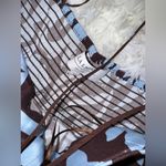 NEW LA LIGNE Floral Halter Neck Silk Midi Summer Dress Size L Blue Size L Photo 4