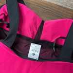 NWOT Nux Flowy Athletic Tank Shelf Bra Removable Cups‎ Pink Black M Size M Photo 6