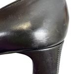 Sesto Meucci Black Penny Loafers Block Heel Shoes Size 10 Leather Square Toe Photo 10