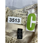 One World Womans  Medium Beige 2 Piece Pullover Crotchet Over Size Top Photo 2