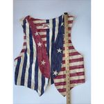BILLINGS x VINTAGE 80s Patriotic American‎ Flag vest Size undefined Photo 2