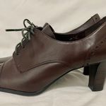 Etienne Aigner Nada Oxford Heels Leather Y2K 90s Lace Up Career Casual Size 8.5 Photo 6
