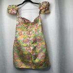 Majorelle floral off shoulder flamingo mini dress cocktail fairy feminine small Photo 3