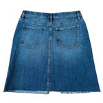 Loft Women's Split Front Jeans Skirt Blue Size 6 Photo 2