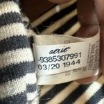 Aerie Medium Striped One Shoulder Crop Top Stretch Casual Summer Cute Y2K Retro Photo 5