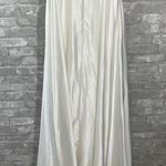 Lulus Endless Radiance Ivory Satin Sleeveless Maxi Dress With Pockets White Size L Photo 10