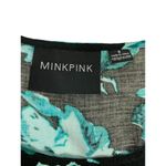 Mink Pink Women's Turquoise & Black Floral Dress Photo 2