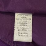 Badgley Mischka Silk Fit and Flare Dress Size 4 Satin Purple Elegant Cocktail Photo 7