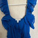 Chelsea & Violet Cassia Guaze Square Neck Ruffle Hem Romper Photo 3