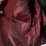 Evan Picone Black Label Blazer 18 Maroon Black Trim Career Open Front Timeless Photo 5