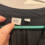 Gap  Womens Black Button‎ Down Drawstring Waist Short Sleeve Romper Jumpsuit L Photo 4