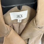 JACK Women’s Designer Leather Moto Jacket in Tan Size XS Photo 1