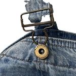 Pistola  Nina Blue Jean Overall Dress Full Zip Front‎ Women's Size Medium Photo 3