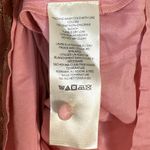 Anthropologie  Maeve Long Sleeve Tie Neck Mini Dress Pink Rose Metallic Large NWT Photo 12