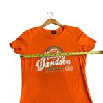 Harley Davidson Women’s M Rainbow Graphic Tee Bright Orange Orlando Dealership Size M Photo 4