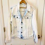 PacSun NWOT light wash tie dye oversized denim trucker jacket jean jacket Photo 0