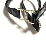 Brighton Horsebit Old Money Black Croc Print Belt Silver Western Style Photo 3