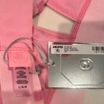 SKIMS x Swarovski Cotton Rib Plunge Crystal Bralette Bubble Gum Pink Large NEW Photo 5