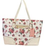 Juicy Couture Floral White Rose Tie Light Tote Photo 0