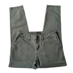 Lee regular fit tapered leg mid rise khaki colored stretchy casual pants Photo 6