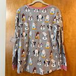 Disney  Pajama Top Shirt Holiday Christmas Cocoa Desserts Mickey Minnie Mouse NWT Photo 12