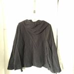 Venus Chic Black Hoodie boho 100% cotton with Lace Detail wide sleeves size M Photo 9