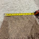 Japna  ditsy floral cheetah print tiered‎ smocked mini skirt tan size large Photo 4