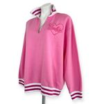 BARBIE Pink 1/4 Zip Sweatshirt Size L NEW Size L Photo 2