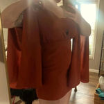 Ali & Jay  Dress bat sleeves burnt orange color vneck Photo 6