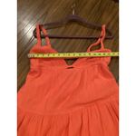 SIMKHAI Mirabelle orange Crinkled organic cotton gauze maxi dress L Size L Photo 5