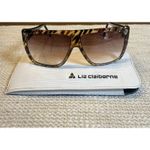 Liz Claiborne Vintage Womens Sunglasses Tortoise Brown Square Shades 10090 Italy Photo 1