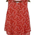 NEW CHRISTINA B Floral Double Layered Sleeveless Blouse Pink White Size Medium Photo 0