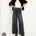 Baggy High Waisted Wide Leg Trouser Jean Black Size 2 Photo 4