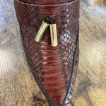 Louise et Cie  Burgundy Snakeskin Heeled Boots woman’s sz 9/40 Photo 7