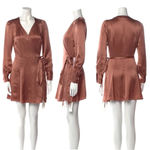 Reformation  Silk Wrap Dress S Photo 1