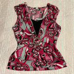Pink Y2k Floral Babydoll Top Photo 0