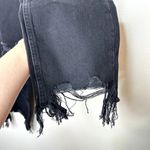 Free People  Maggie We The Free Washed Black Distressed Mid Rise Straight Jeans Photo 6