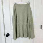 Soft Surroundings Soft Sourroundings Silk Cashmere Green Flare V Neck Tunic Sweater Women’s 1x NWT Photo 1