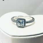 Pandora New Authentic  Square Halo Ring Photo 0