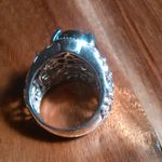 Matrix Silver Shungite 14K Yellow Gold and Platinum Over Copper Ring (Size 7) Photo 3