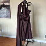 House Of CB  Angelina Asymmetric Halter Midi‎ Dress size S NWOT Photo 3