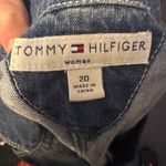Tommy Hilfiger  Women's Blue Denim Vest Waistcoat hook closure Size 20 Photo 2