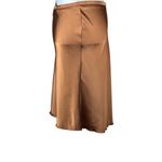 LIONESS  Shoreline Midi Skirt in Umber Xsmall New Womens Satin Photo 7