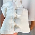 Sézane  White Long Sleeve Blouse with Covered Buttons size 34 Photo 4