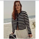 J.Crew Emilie NWT sweater lady jacket in stripe M Photo 2