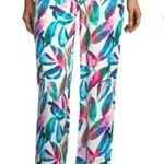 ONIA  • Topical Leafy Mila Pants • Green Pink White Loose Lightweight Photo 0