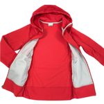 Columbia Fleece Hooded Full Zip Jacket Women M Red Outdoor Everyday Travel Work Photo 4