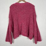 Sincerely Jules Super Soft Oversized Pink Ribbed Knit Pullover Sweater NWT Large Photo 1