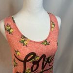 Self Esteem  Pink Tank Top Lemons Love Tie Size Large Photo 1