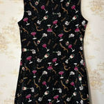 Vintage 2000 millennium New Year’s Eve champagne glass party fitted mini dress Black Size 10 Photo 0